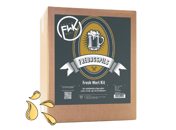 FWK Fredagspils Fresh Wort Kit – bryggekit for å lage klassisk og smakfull pils hjemme